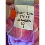 NYDJ  Shirt Women‎ Small Pink And White Striped Collared Linen Pullover Photo 10