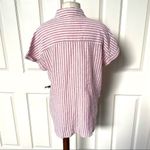 Beach Lunch Lounge Spencer pink and white button down shirt Photo 8