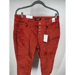 Judy Blue NWT Womens High Waist Ankle Straight Corduroy Jeans Rust Size 16W Photo 7
