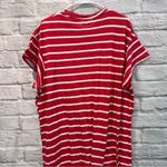 NWT The GREAT. Size 1/S Button Side Dress Cardinal Stripe oversized t Photo 5