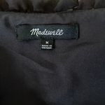 Madewell  Black Floral Wrap Tie Dress in Women’s Size Medium Photo 7