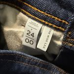 Loft Navy Blue Wide Leg Jeans Size 00/24 Petite Photo 3