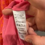 J. Marie Pink and Orange Long Sleeve Patterned Rope Dress Photo 4