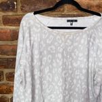Tart  Intimates Gray Leopard Animal Print Sleepwear Pajama Top Women's Size Large Photo 1