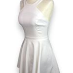 ASOS Halter Neck Skater Dress in White Photo 3