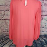 Umgee  CORAL FLOWY BOHO WOVEN STYLE NECKLINE TOP S Photo 2