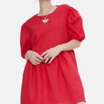 Madewell Puff Sleeves Mini Dress NWT Photo 0