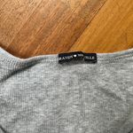 Brandy Melville  Heather Gray Button Thermal, One Size Photo 6