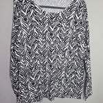 kim rogers  Black and White Zebra Print Long Sleeve T-Shirt Photo 0