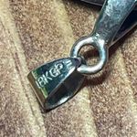 Large Natural Jasper Agate Stone Pendant 18K GP Bail Round Disc Earth Tone Red Photo 2