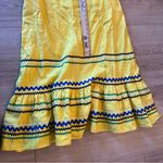 Lisa Marie Fernandez Yellow Linen Ric Rac Sleeveless Maxi Dress Size 1 (2) Photo 6