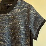Madewell Shimmer Weave Tee Cocktail Dress Blue Black Size Medium Photo 4