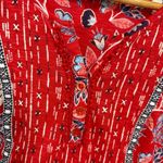 Style & Co  Red Floral Top‎ Size Small Photo 3