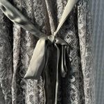 Oleg Cassini  size 10 dress vintage-inspired gray/silver metallic cocktail party Photo 6