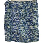 Charter Club  Linen Wrap Blue Skirt Size 10 Photo 2