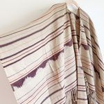 Western Aztec Print Wrap Poncho tan neutral Size undefined Photo 2