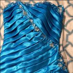 Blue strapless beaded prom dress Size undefined Photo 6