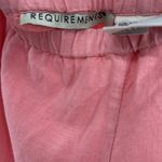 Requirements  Pink Midi Skirt L linen blend lined summer vacation office a-line Photo 6