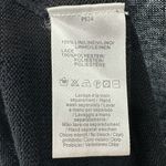 Pablo Gerard Darel | L | 100% Linen Round Neck Cap Sleeve Keyhole Sweater Top Black Size L Photo 5