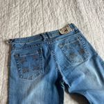 Y2k Flare Mid Rise Jeans Medium Wash Blue Size 28 Photo 6