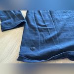 Lululemon blue striped front pocket long sleeve MEASUREMENTS Photo 1