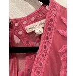 Honey Punch Raspberry Lace Romper Photo 5