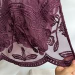 Catherines 3x Stunning Open Front Lace Dressy Cardigan Plus Size kimono Purple Photo 2