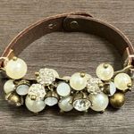 Abercrombie & Fitch Gold Leather Cha Cha Bracelet Photo 0