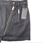Hudson Jeans HUDSON High Rise Moto Denim Mini Skirt Photo 3