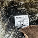 Sorel Joan of Arctic Boots Brown Leather Suede Faux Fur Trim Waterproof Size 7 Photo 6