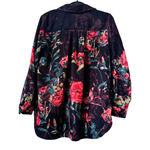 Soft Surroundings  PM Velvet Shacket w/pockets Dark Ramantic Wimsy feminine Photo 1
