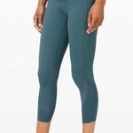 Lululemon  Wunder Under Crop Leggings Desert Teal Size 4 Photo 0