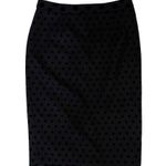 Boden USA $98 Boden 2 6 Freya Polka Dot Wool Blend Wiggle Skirt Pencil Black Velvet Gray Photo 1