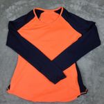 Athleta  Running‎ Wild Mix Crew, Cosmic Orange Dress Blue, Size Small Photo 0