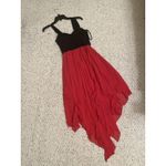 B Darlin Junior Women’s Sleeveless Black Sweetheart Red High Low Prom 3/4 Size undefined Photo 2