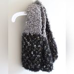 MIX IT Gray & Black Fuzzy Infinity Scarf Photo 1