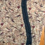 Ornate sheer pink floral bird wrap scarf blue‎ stripe stylish cottagecore Blue Photo 3