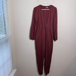 Able Sally Knit Long Sleeve Jumpsuit Red Size M Photo 0