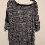 Shannon Ford New York Heathered Gray Women's Blouse 1X Photo 0
