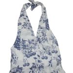 Reformation NWT Romane Midi in Carla Fruit Floral Cherry Linen Halter Dress 2 Photo 2