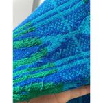 Liz Claiborne VTG Women’s Sweater Sz M Chunky Knit Blue GREEN GEOMETRIC Photo 5