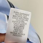 J.Jill Side Button Stepped Hem Tunic Shirt Women XL Blue Striped Coastal Grandma Photo 5