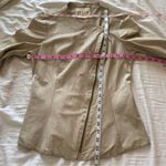 Anthropologie Illia  Tan Napa Leather Moto Jacket Medium Photo 11