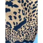 Talbots ‎ Petites 3/4 Sleeves Animal Print Crewneck Stretch Sweater Size Small Photo 7