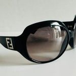 Fendi  Oversized Black Gradient Lense Sunglasses Made in Italy Large Cat Wrap Photo 0