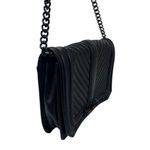 Rebecca Minkoff  Chevron Quilted Black 100% Leather Chain Crossbody Purse Bag OS Photo 7