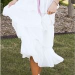 SheIn White tiered maxi skirt Photo 0