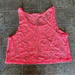 PINK - Victoria's Secret PINK Victoria’s Secret Crochet/Lace Cropped Tank Top Swim Coverup Photo 2