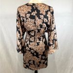 Gianni Bini Raquel kimono deep vneck ring cutout satin dress size 2 Photo 4
