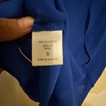 New York And Company  Royal Blue Sleeveless Blouse Large Photo 4